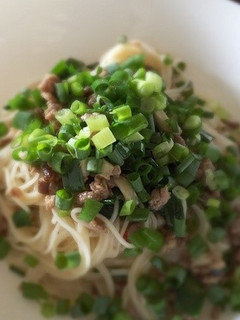 素麺消化週間☆焦がしネギで油そば風-レシピのメイン写真