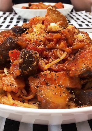 茄子とベーコンのパスタ-レシピのメイン写真
