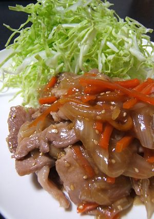 ヘルシーな豚のしょうが焼き？-レシピのメイン写真