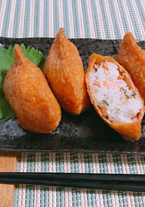 〜しそ香る〜変わり種いなり寿司-レシピのメイン写真