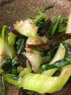 茹でる手間ナシ 揉むだけ青梗菜のおひたし-レシピのメイン写真