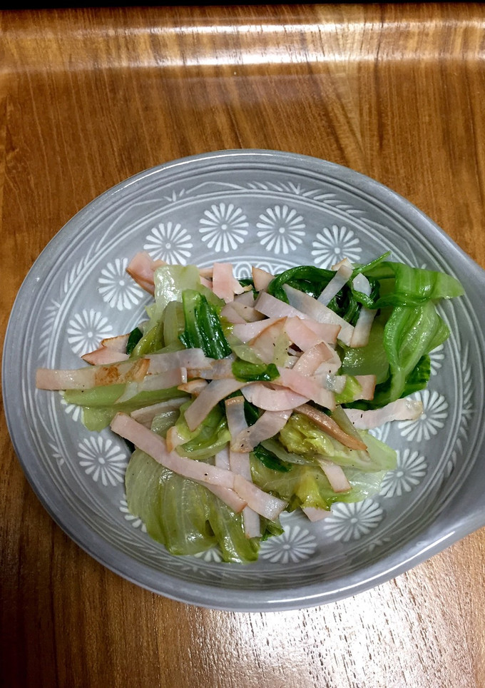 レタスとハムの炒め物-レシピのメイン写真