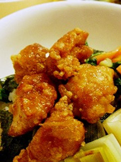 ごはんモリモリ♪からあげ丼-レシピのメイン写真