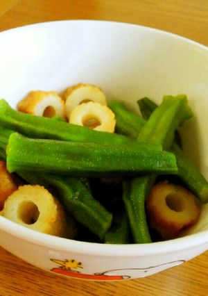 副菜に★レンジで2分☆オクラのさっと煮-レシピのメイン写真