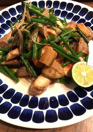 鶏むね肉と茄子のすだち塩サラダ-レシピのメイン写真
