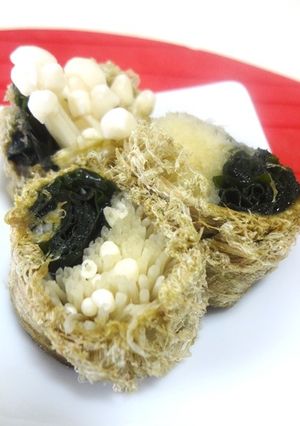 ワカメとエノキのトロロ昆布巻き-レシピのメイン写真