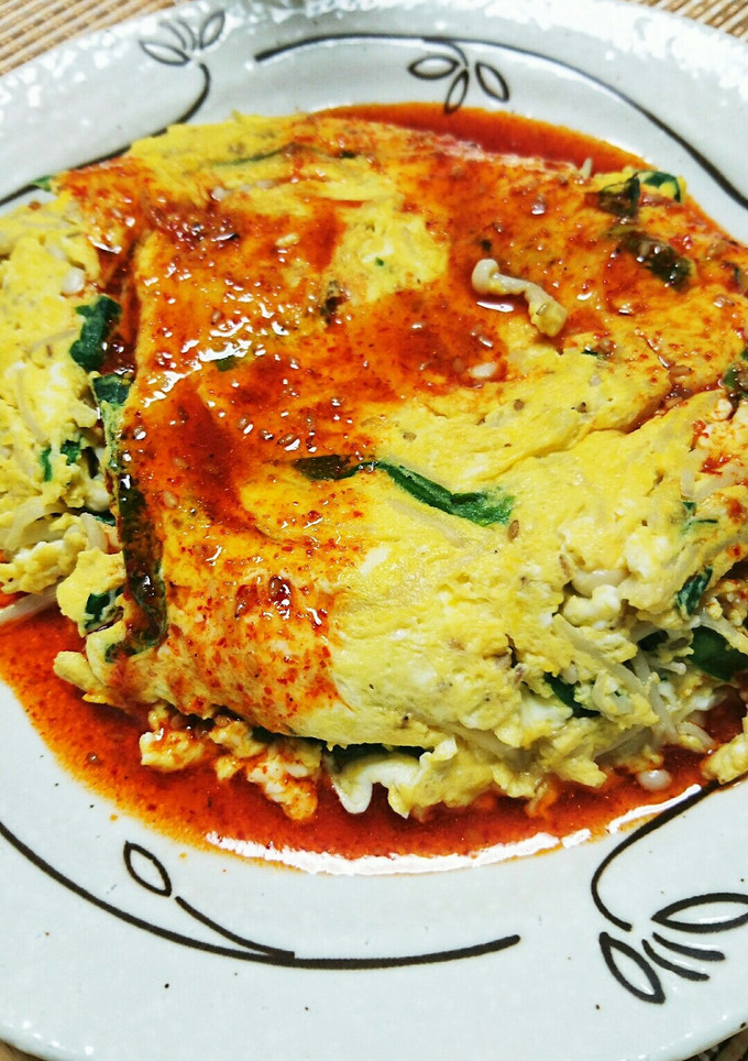 かけて ニラとえのき茸の卵焼き-レシピのメイン写真