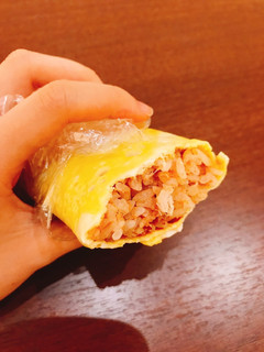 簡単3分!オムライス風スティックおにぎり-レシピのメイン写真