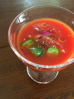 野菜ジュースで簡単ガスパチョ-レシピのメイン写真