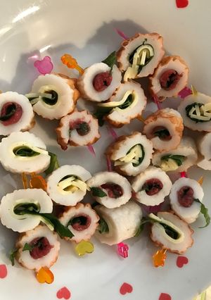 お弁当に♡梅しそ&大葉チーズちくわ♡-レシピのメイン写真