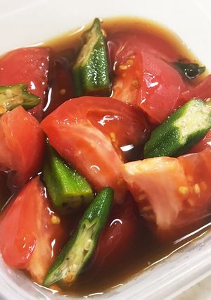 【作り置き】トマトとオクラのポン酢浸し-レシピのメイン写真