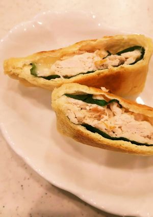 ササミ梅しそチーズ入油揚げ-レシピのメイン写真