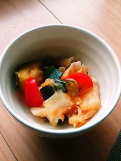 野菜ジュースで簡単!夏野菜の炒め煮-レシピのメイン写真