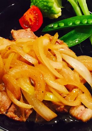 簡単おかず♪♪豚肉のシャリアピンステーキ-レシピのメイン写真