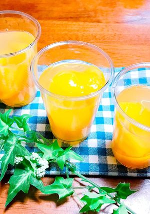 お好きなフルーツ缶で♡簡単ゼリー-レシピのメイン写真