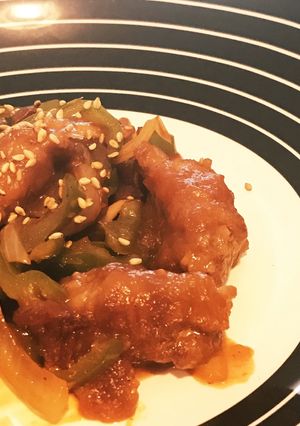 超簡単★節約☆豚薄切り肉ボールで酢豚風-レシピのメイン写真