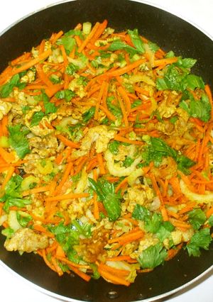 人参セロリの野菜炒め♪簡単カレー風味-レシピのメイン写真