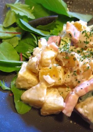 新じゃがとさつま芋のコロコロポテトサラダ-レシピのメイン写真