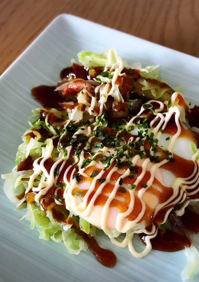 目玉焼きアレンジ★お好み焼き風★朝食に-レシピのメイン写真
