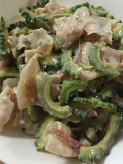 豚肉とゴーヤのゴマポン酢和え-レシピのメイン写真