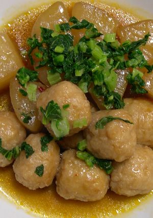 大根と鶏つくねのピリカラ煮-レシピのメイン写真
