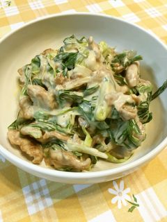 簡単 豚肉とネギのしょうゆマヨ和え-レシピのメイン写真