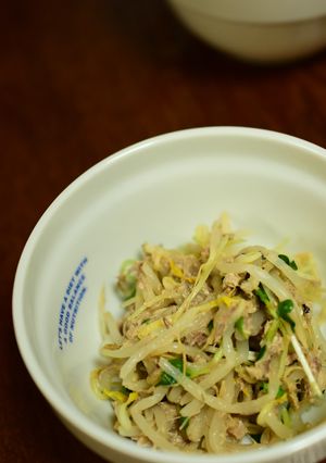 材料4つ!鯖缶利用でもやしのナムル-レシピのメイン写真