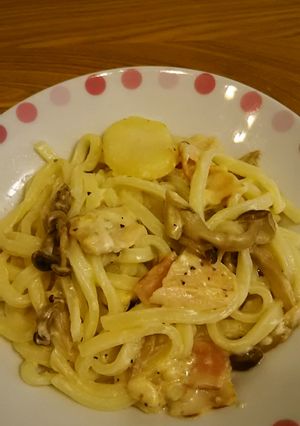 簡単ランチ☆チーズクリーム焼きうどん-レシピのメイン写真