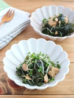 給食風♪わかめとスプラウトのツナサラダ-レシピのメイン写真