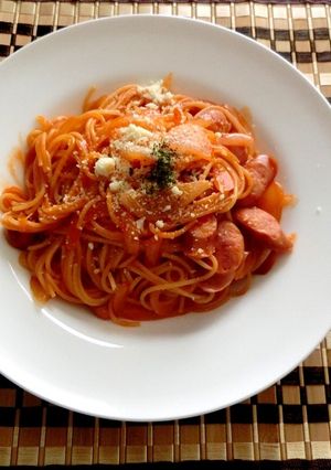 濃～い野菜ジュースのナポリタン風-レシピのメイン写真