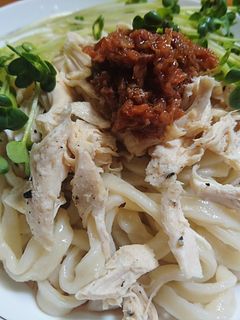 さっぱり☆梅とササミの冷製うどん-レシピのメイン写真