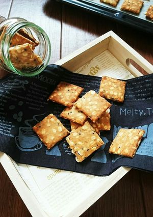 米粉で作る☆ザクほろ押し麦クッキー。-レシピのメイン写真