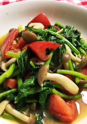 ほうれん草とトマトのワイン煮★彡-レシピのメイン写真
