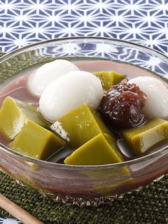 抹茶とうふ冷やしぜんざい-レシピのメイン写真