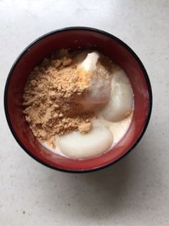 きなことアイスのおしるこ-レシピのメイン写真