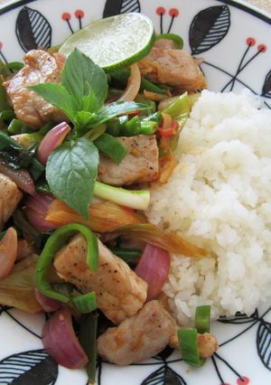 豚肉のエスニック炒めライス-レシピのメイン写真