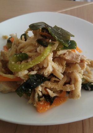 レンジで♡鶏ムネ肉と切り干し大根の和え物-レシピのメイン写真