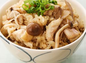 香る！炊き込みだしごはん 鶏きのこ-レシピのメイン写真