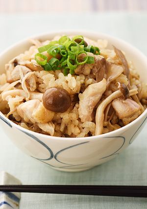 香る！炊き込みだしごはん 鶏きのこ-レシピのメイン写真