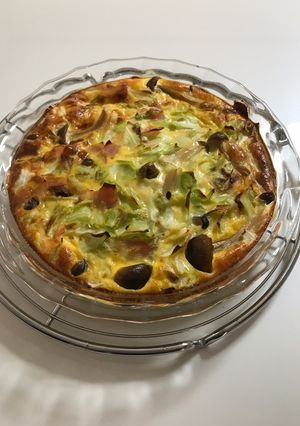 簡単☆生クリーム不使用☆キャベツキッシュ-レシピのメイン写真