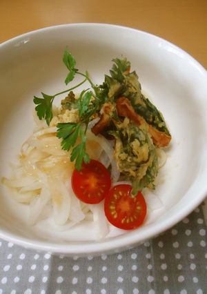 イタリアンパセリのかき揚げうどん-レシピのメイン写真