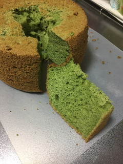 ほうれん草のシフォンケーキ-レシピのメイン写真