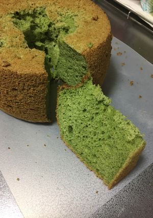 ほうれん草のシフォンケーキ-レシピのメイン写真
