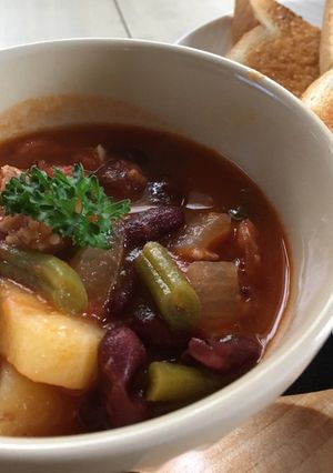 ランチ・ポークビーンズ-レシピのメイン写真