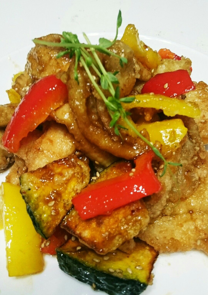 甘辛とりと夏野菜(´ω｀)-レシピのメイン写真
