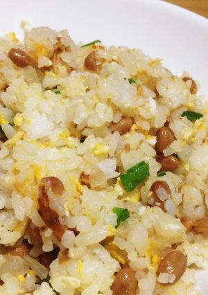 冷蔵庫にあるもので簡単納豆チャーハン！-レシピのメイン写真