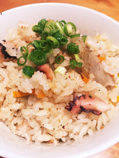 たこと新ごぼうの炊き込みご飯-レシピのメイン写真
