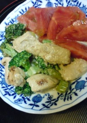 ブロッコリーチキン☆鶏ムネ肉を美味しく♪-レシピのメイン写真