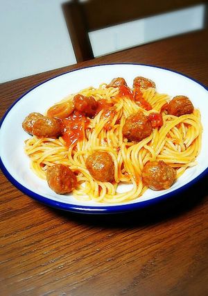 簡単ミートボールパスタ-レシピのメイン写真