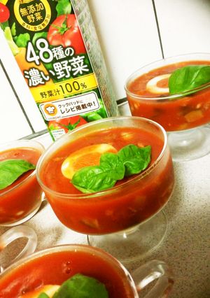 野菜ジュースで簡単ゼリー寄せ-レシピのメイン写真